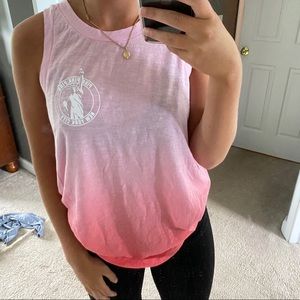 VS PINK pink ombré muscle tank